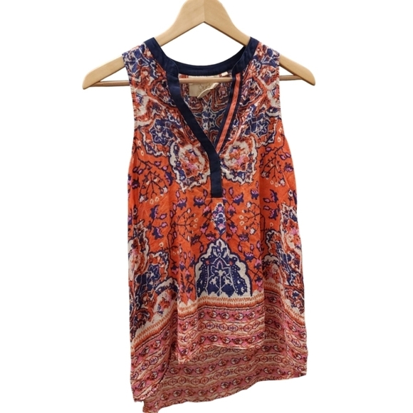 Vanessavirginia Finn Tank top 100% silk Size Small - Picture 2 of 9